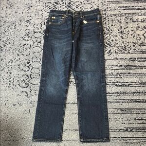 Women’s AE American Eagle straight crop size 6 Classic Blue Denim Jeans